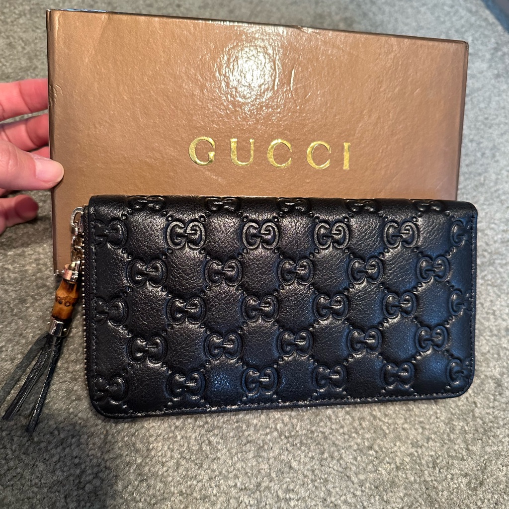 Nib Gucci Soft Master Nero Wallet In Black